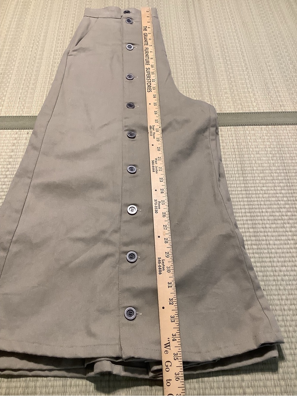 Vintage Scully Brushed Twill Convertible Riding Skirt - Picture 3 of 11